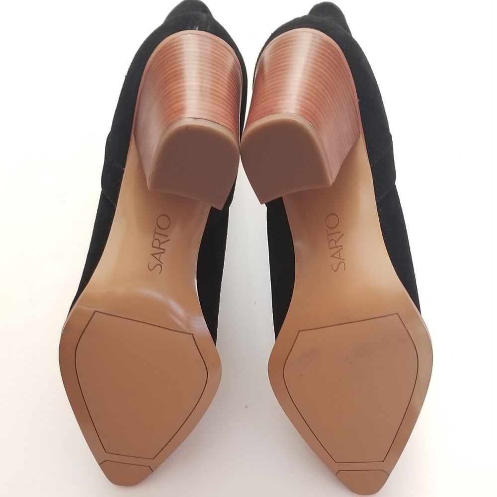 Franco Sarto Ella Suede Western Ankle Boots - Picture 9 of 11